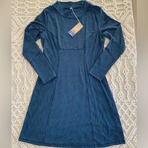 Prana Blue Striped Dress